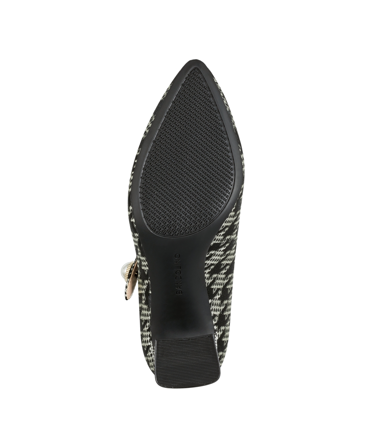Bandolino Women's Kirsten Mary Jane Pumps - White Houndstooth - Textile