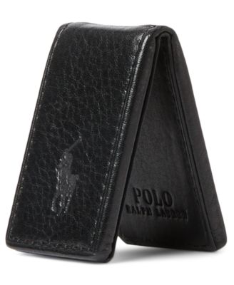 Men's Pebbled Leather Money Clip