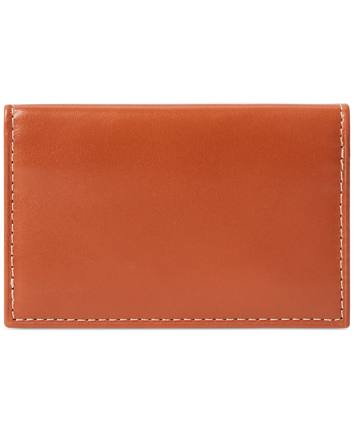 Shop Polo Ralph Lauren Men's Burnished Leather Card Wallet In Brown