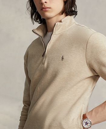 Men's Lakewashed Double-Knit Quarter-Zip Pullover