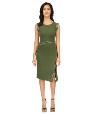 Michael Kors - Women's Astor Studded Side-Slit Midi Dress
