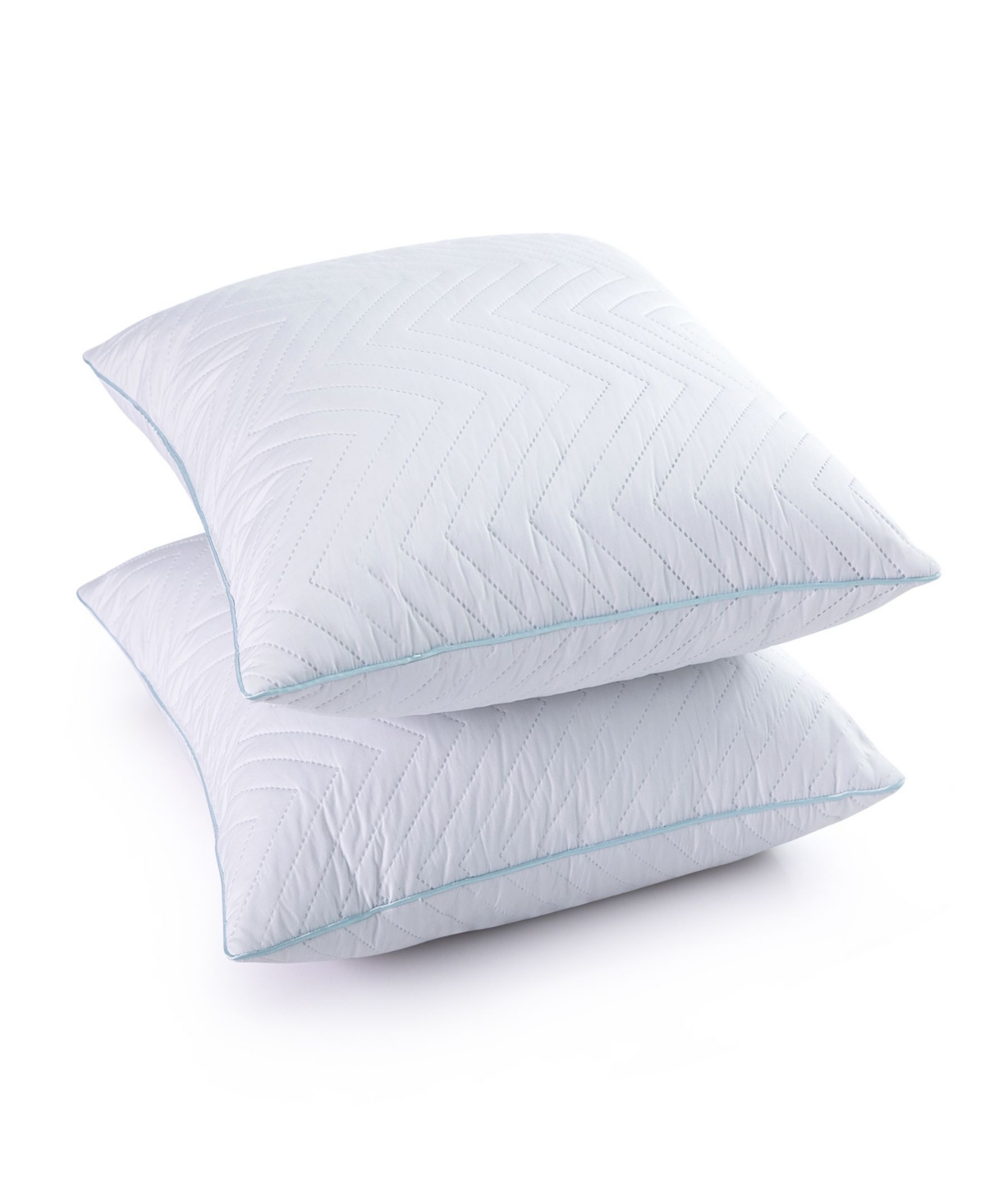 Unikome Wave Quilted Down And Feather 2-pack Insert Pillows, 26" X 26" In White