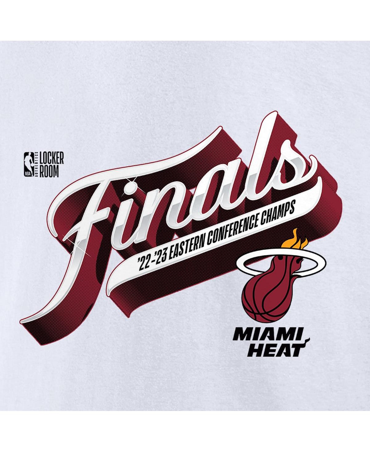 Men's FanaticsMiami Heat 2023 Eastern Conference Champions Locker Room Big and Tall T-shirt - White