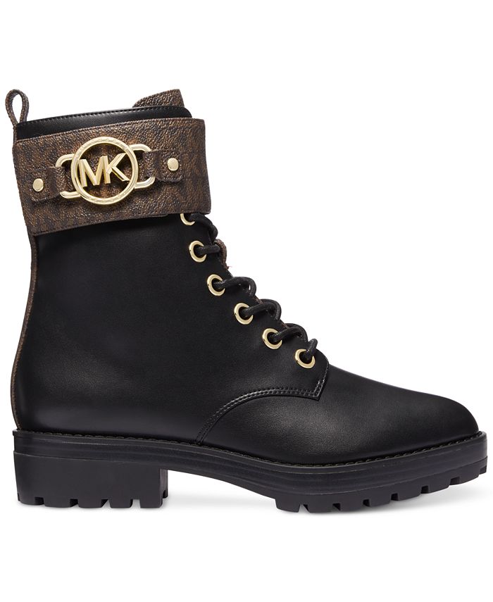 michael kors corey lace up booties