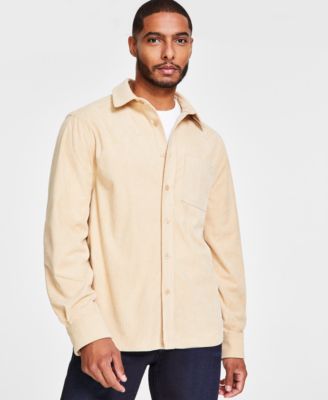 And Now This - Men's Oversized-Fit Corduroy Shirt Jacket