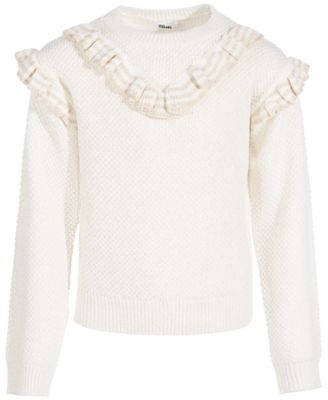 Epic Threads - Toddler & Little Girls Double-Ruffle Pullover Sweater