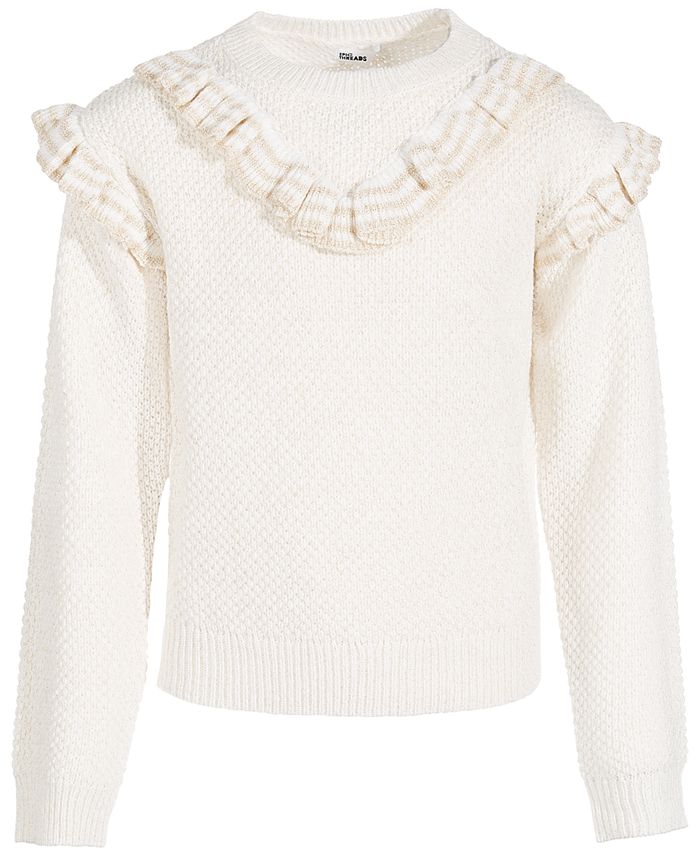 Epic Threads Toddler & Little Girls Double-Ruffle Pullover Sweater ...