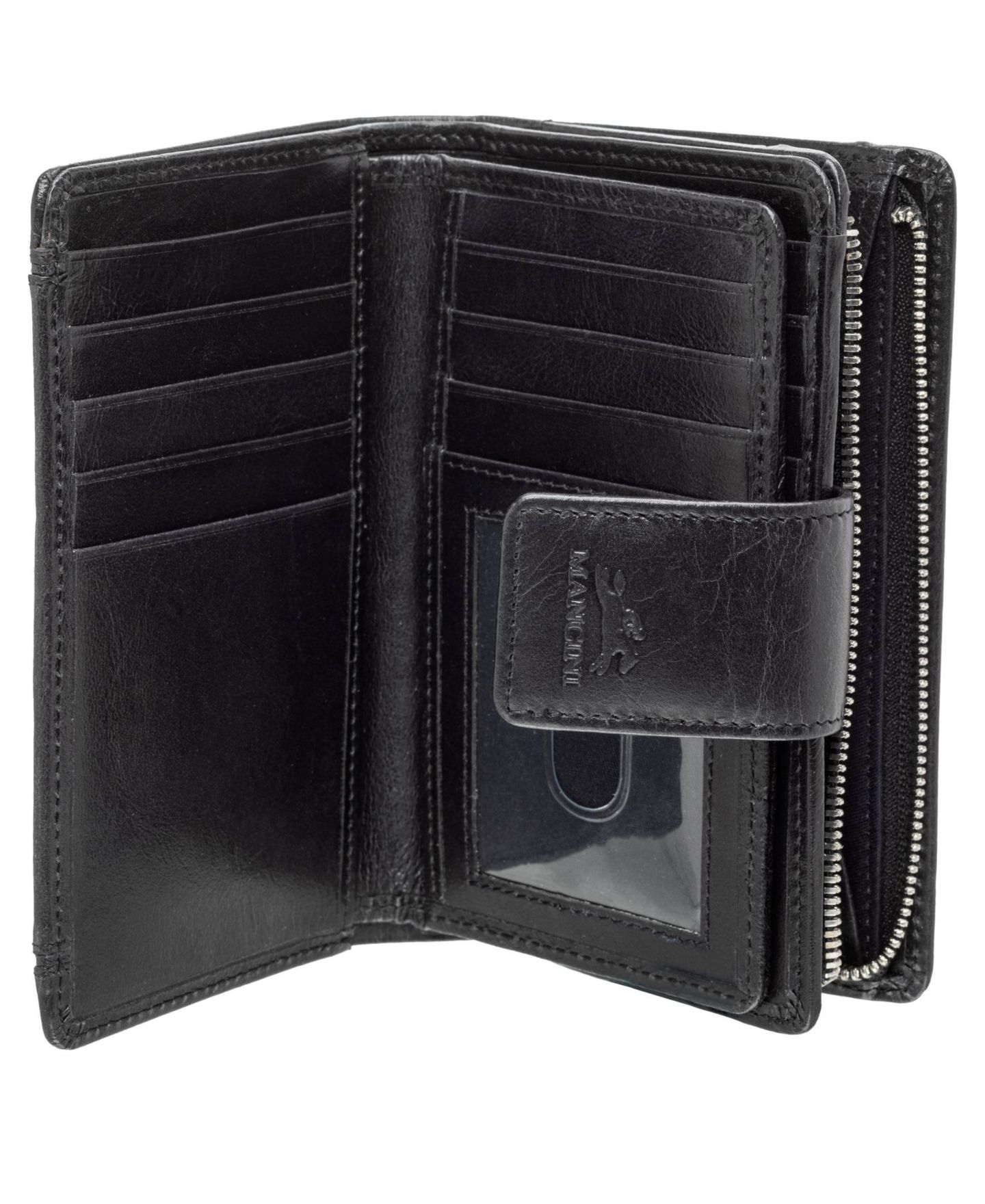 Женский кошелёк Mancini South Beach RFID Secure Mini Clutch Wallet, цвет: Чёрный — фото 5