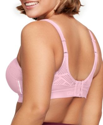 Full Figure Plus Size No-Sweat Mesh Sports Wirefree Bra 1068