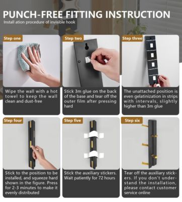 Vertical 5-Hook Wall Mounted - Space-Saving and Stylish Design