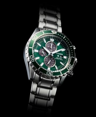 Eco-Drive Men's Chronograph Promaster Dive Stainless Steel Bracelet Watch 45mm
