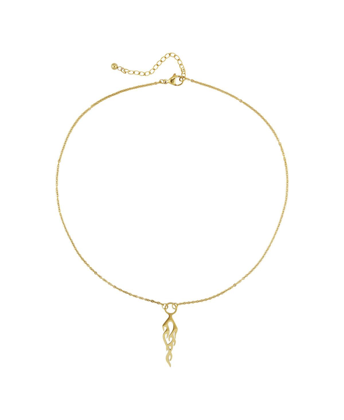 Flash Single Flame Necklace - Gold