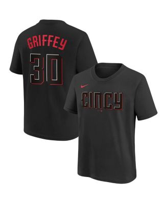 Nike Big Boys Ken Griffey Jr. Black Cincinnati Reds 2023 City Connect Name  and Number T-shirt - Macy's