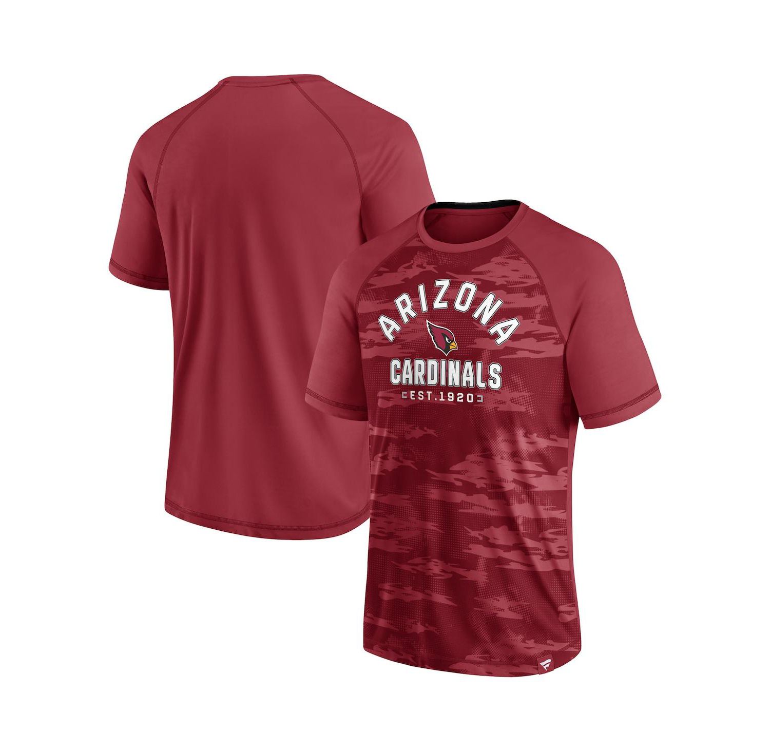 Men's Cardinal Arizona Cardinals Hail Mary Raglan T-shirt