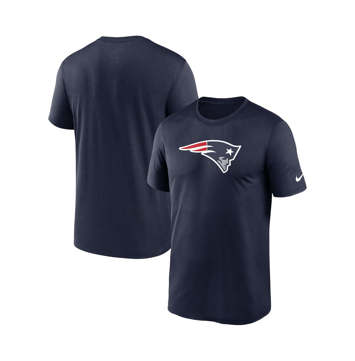 Мужская футболка Nike Navy New England Patriots Legend Logo Performance — фото 1