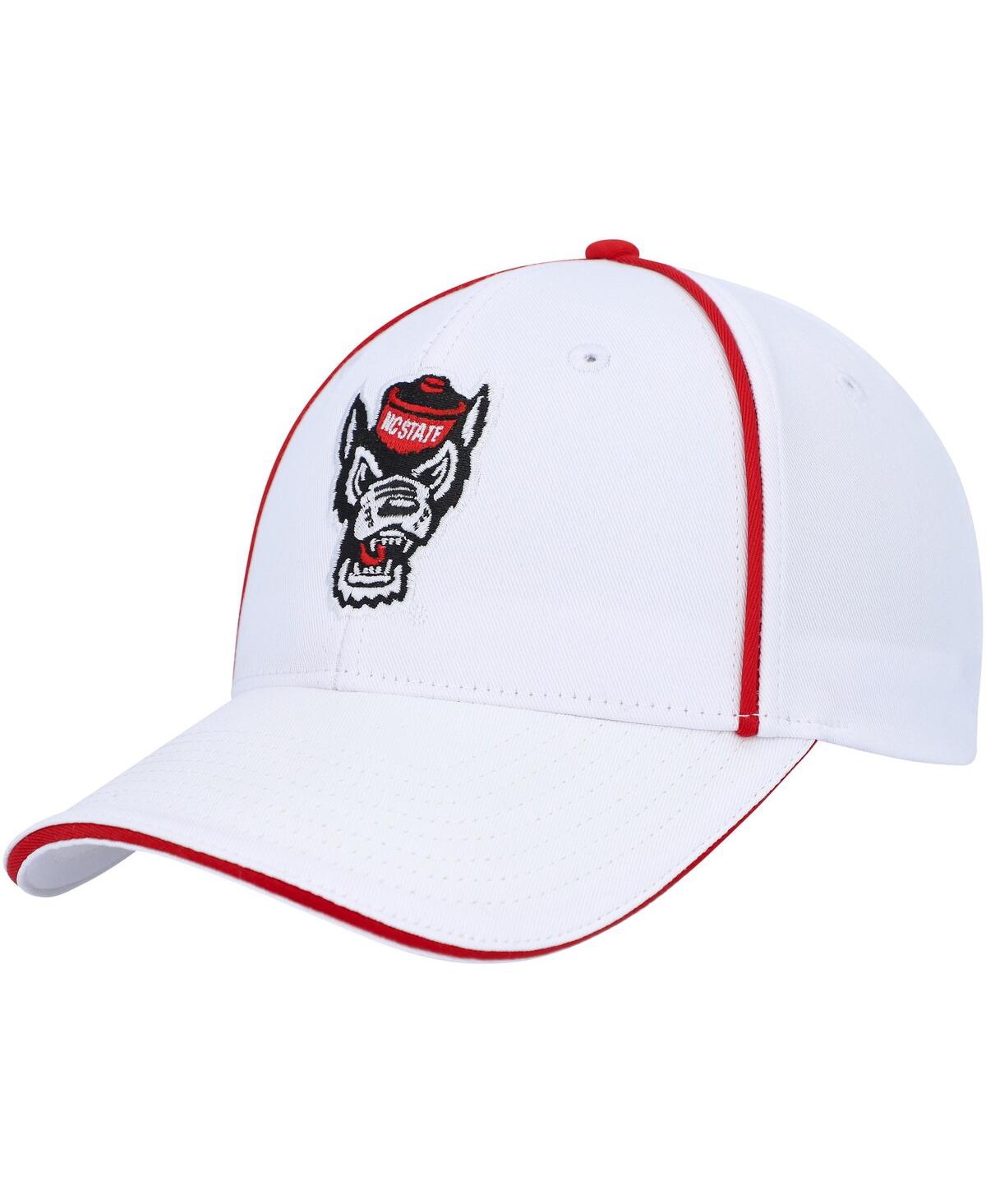 Men's Colosseum White Nc State Wolfpack Take Your Time Snapback Hat - White