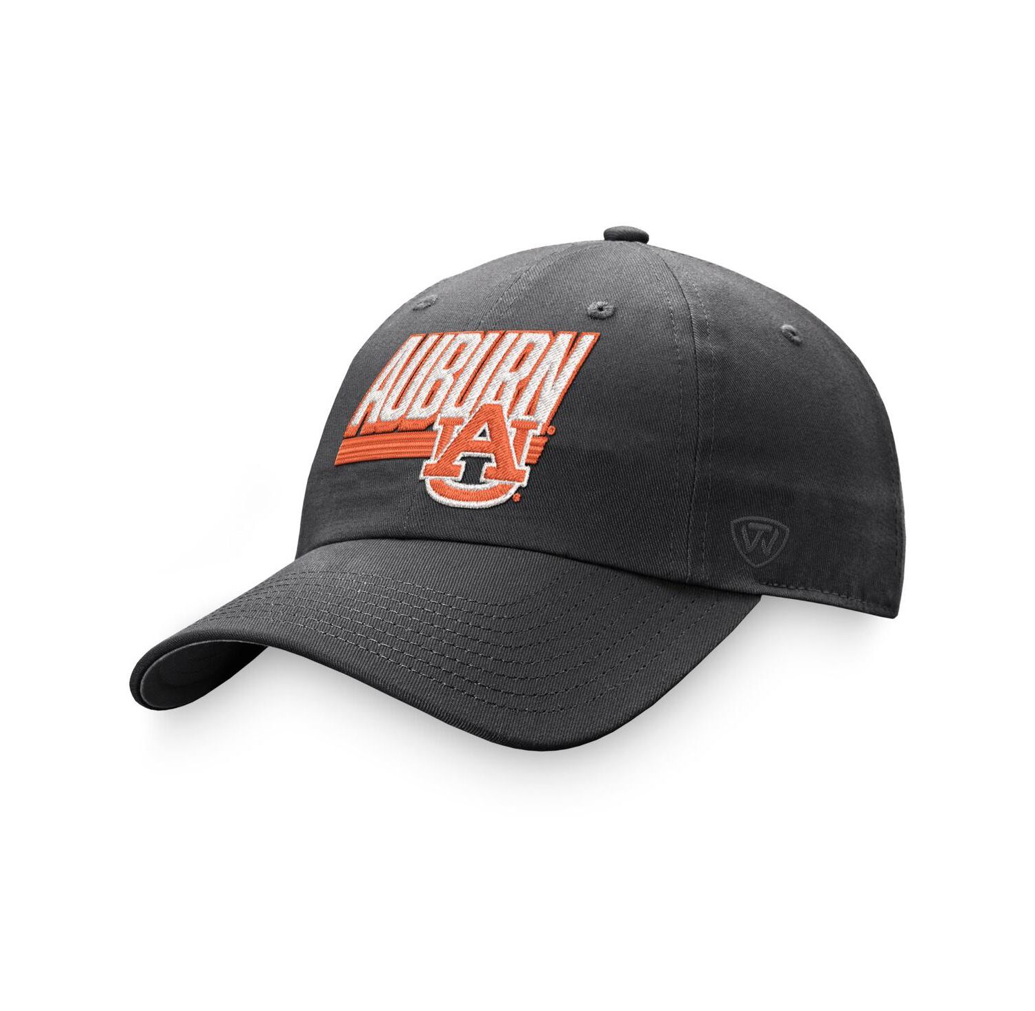 Men's Charcoal Auburn Tigers Slice Adjustable Hat