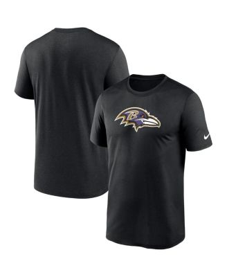 Men's Black Baltimore Ravens Legend Logo Performance T-shirt