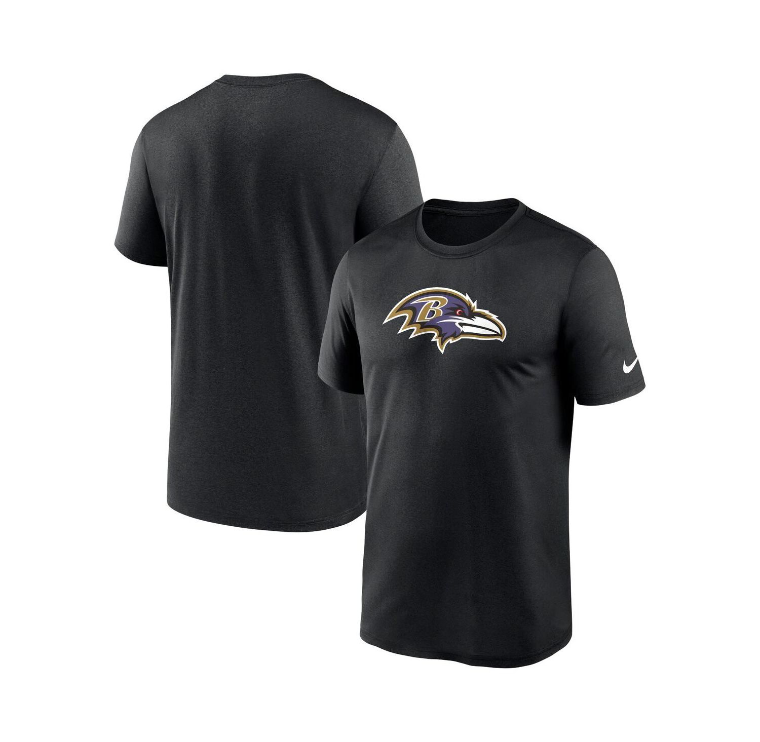 Men's Black Baltimore Ravens Legend Logo Performance T-shirt