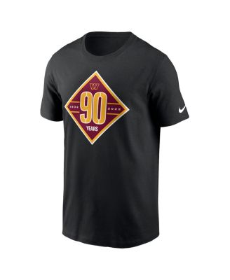 Men's Black Washington Commanders 90th Anniversary T-shirt