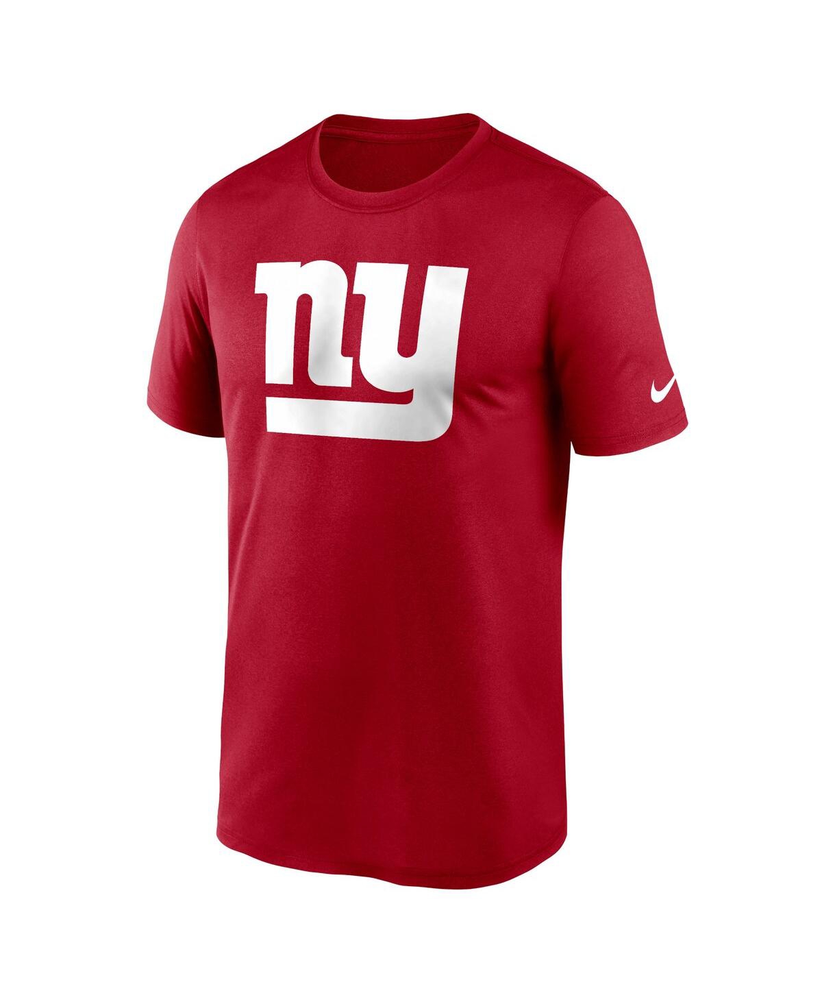 Nike Red New York Giants Legend Logo Performance T-shirt In Red