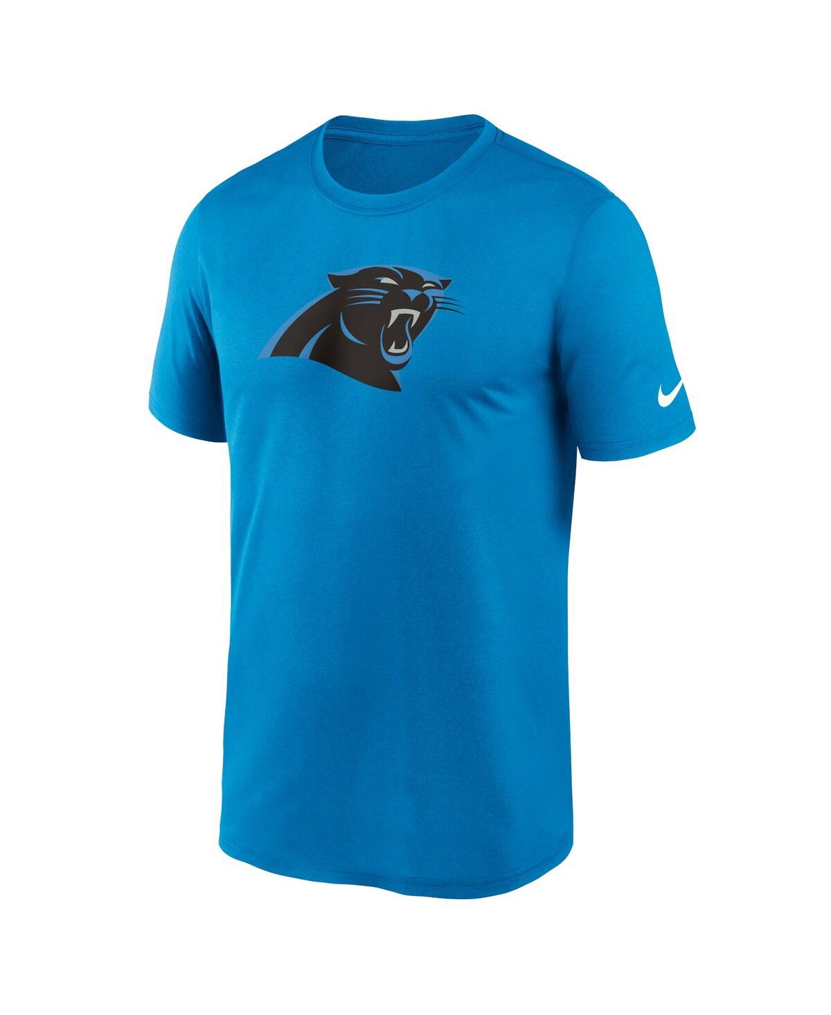 Shop Nike Men's  Blue Carolina Panthers Legend Logo Performance T-shirt