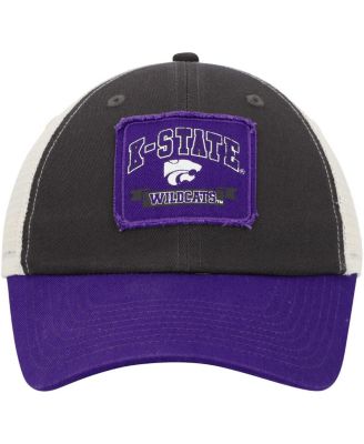 Men's Charcoal Kansas State Wildcats Objection Snapback Hat
