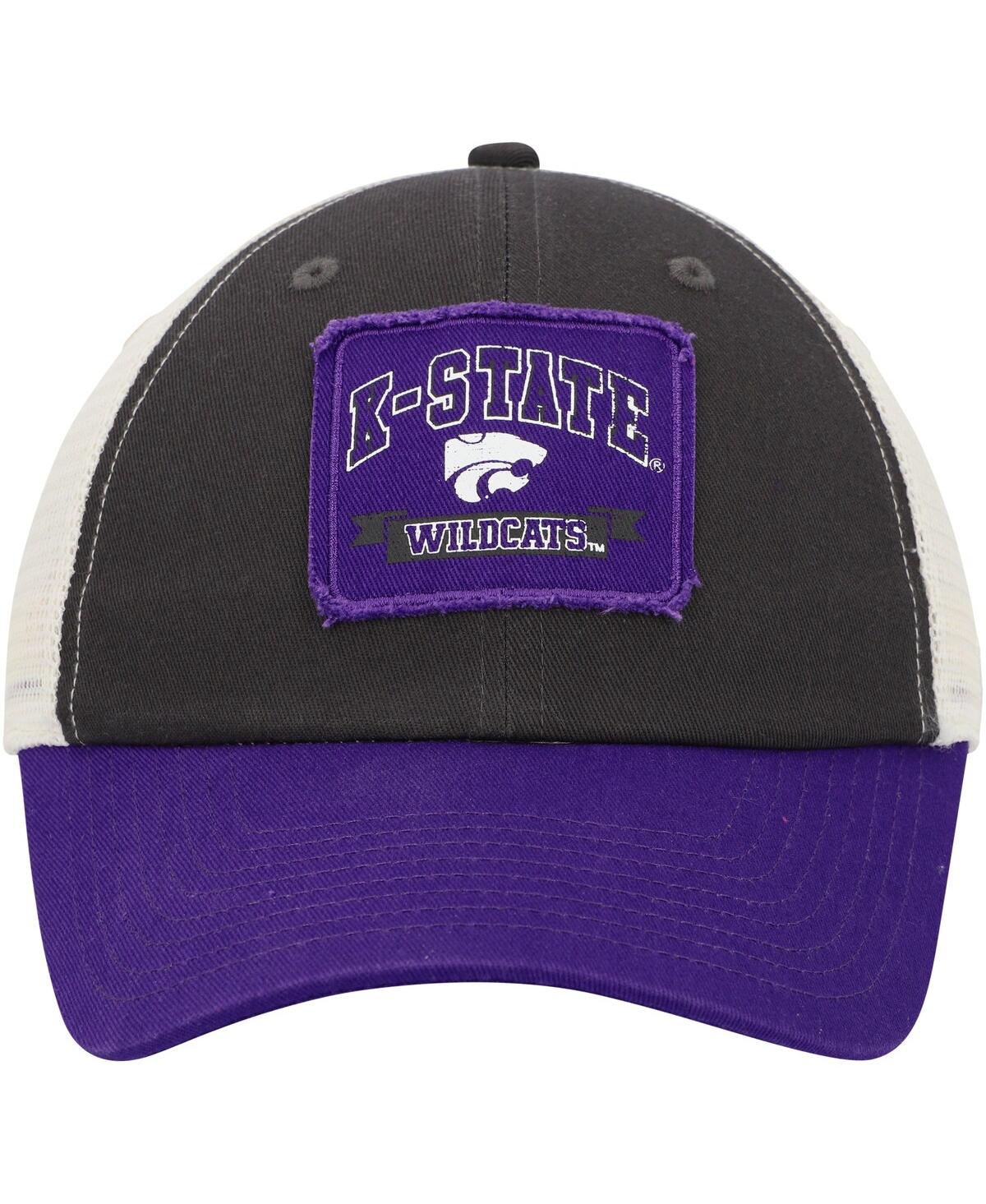 Colosseum Charcoal Kansas State Wildcats Objection Snapback Hat In Charcoal