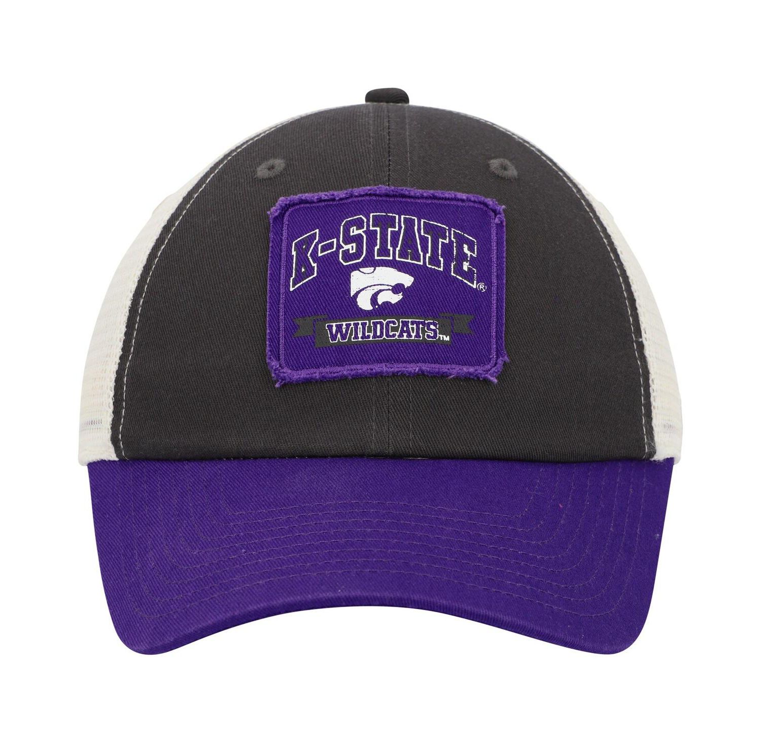 Men's Charcoal Kansas State Wildcats Objection Snapback Hat