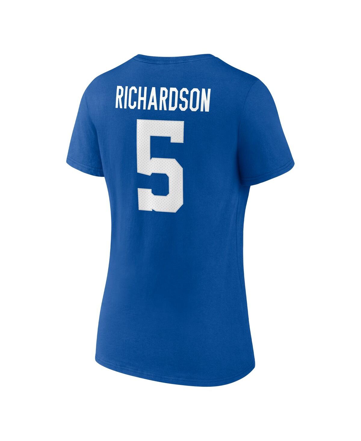 Fanatics Women's  Anthony Richardson Royal Indianapolis Colts Plus Size Player Name And Number V-neck In Royal