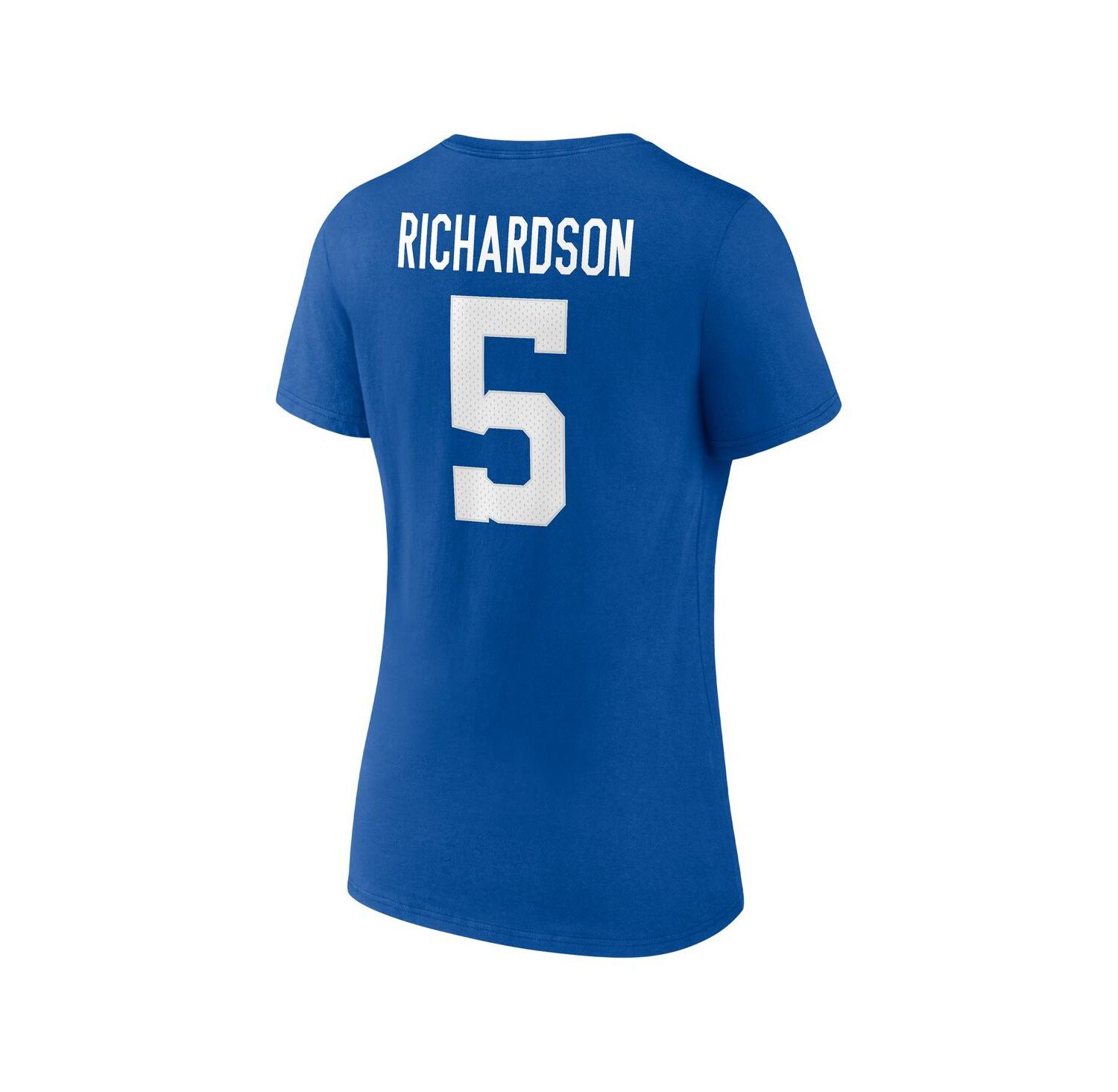 Women's Anthony Richardson Royal Indianapolis Colts Icon Name and Number V-Neck T-shirt