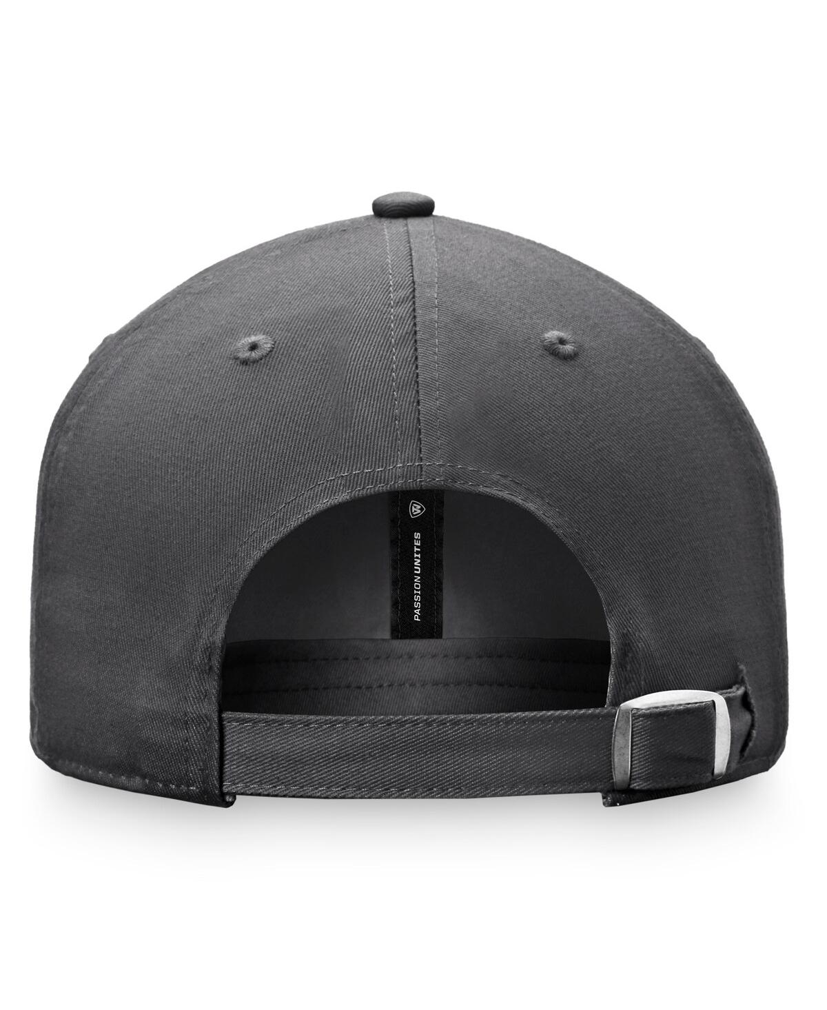 Top Of The World Charcoal Auburn Tigers Slice Adjustable Hat In Charcoal