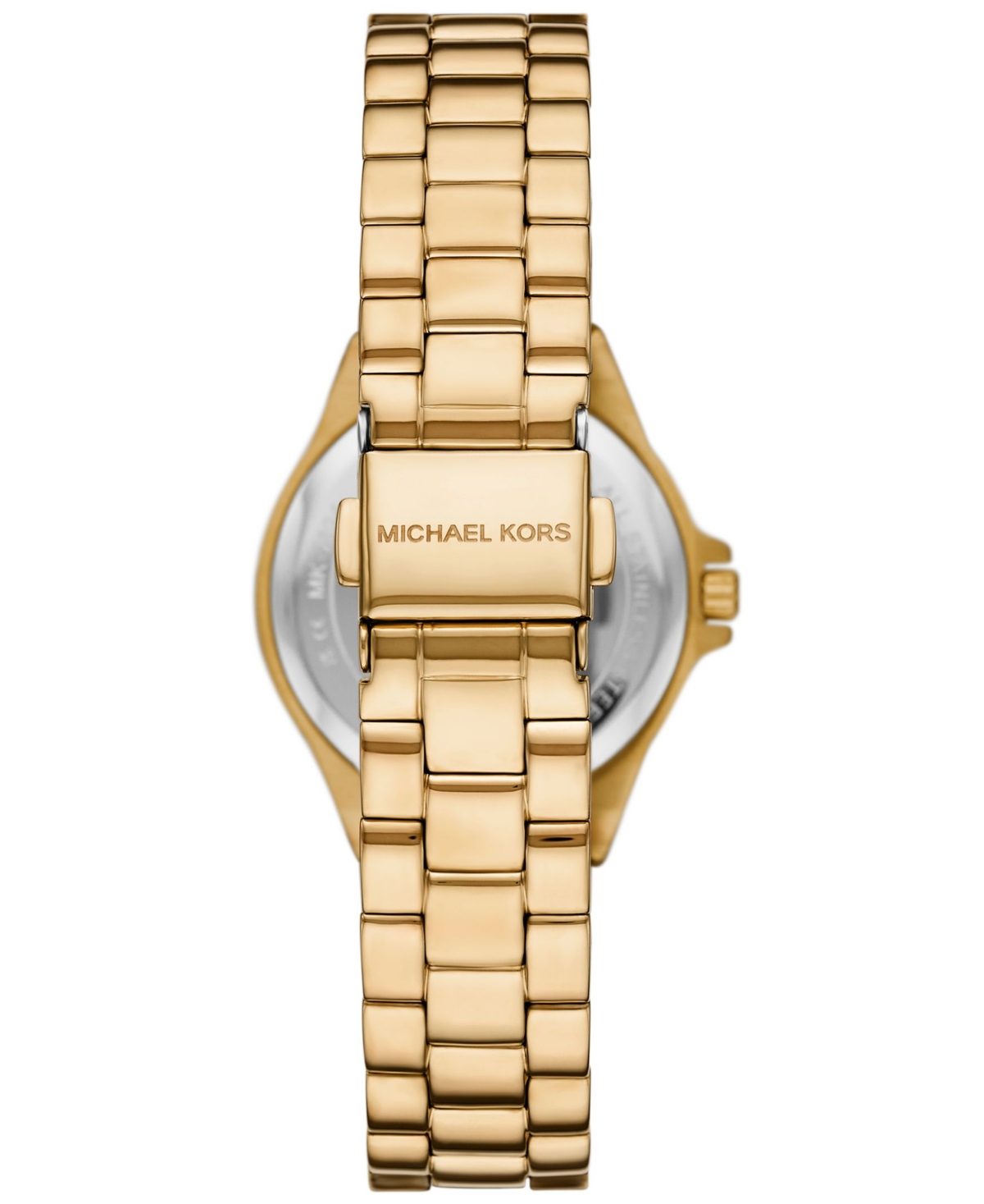 Shop Michael Kors Women's Lennox Quartz Three-hand Gold-tone Stainless Steel Watch 30mm