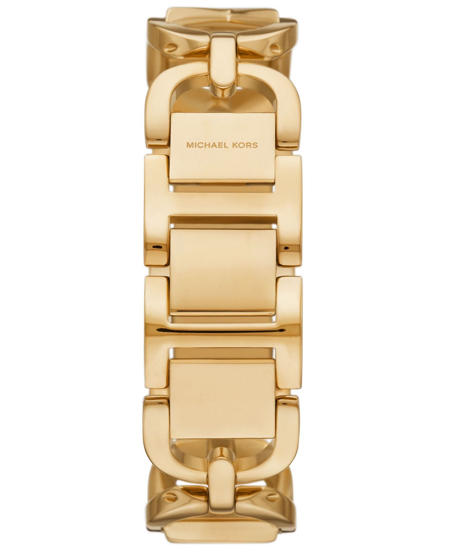 Женские часы Michael Kors Empire Quartz Three-Hand Gold-Tone Stainless Steel Watch 20X30mm — фото 2