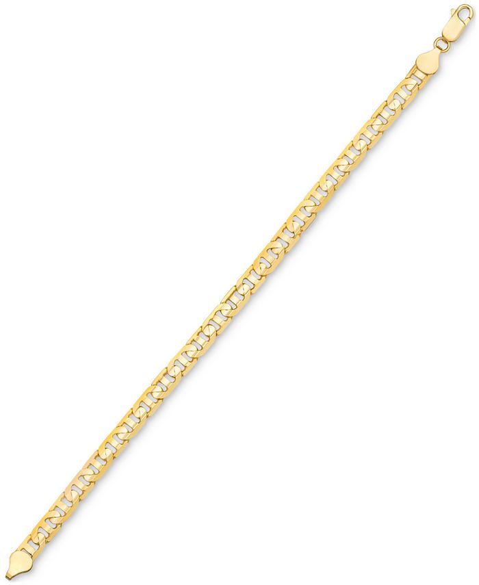 Macy's Men's Mariner Link Chain Bracelet in 14k Gold-plated Sterling ...
