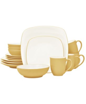Colorwave Square 16 Pc. Dinnerware Set, Service for 4