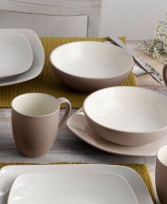 Colorwave Square 16 Pc. Dinnerware Set, Service for 4