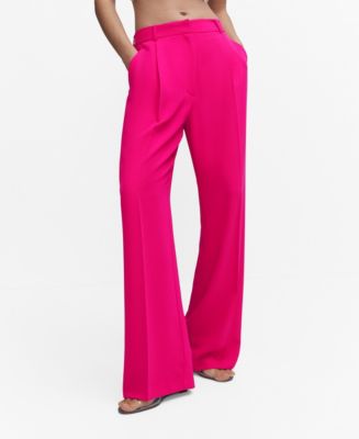 MANGO Women's Dart Palazzo Pants - Macy's