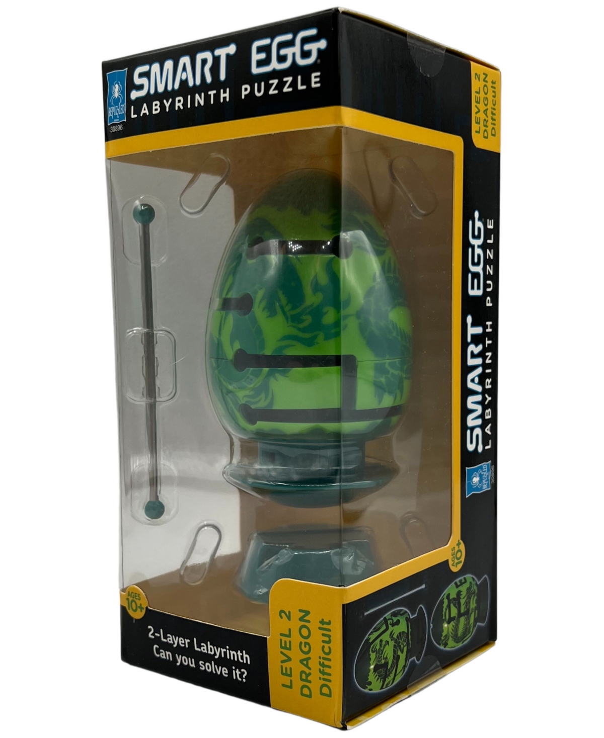 University Games Bepuzzled Smart Egg 2-layer Labyrinth Puzzle Dragon, Difficult In No Color