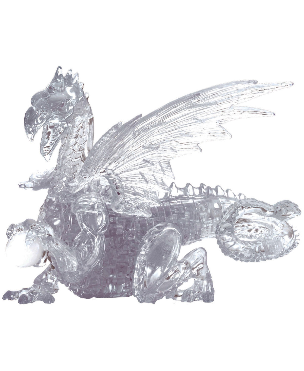 University Games Kids' Bepuzzled 3d Crystal Puzzle Dragon Clear, 57 Pieces In No Color