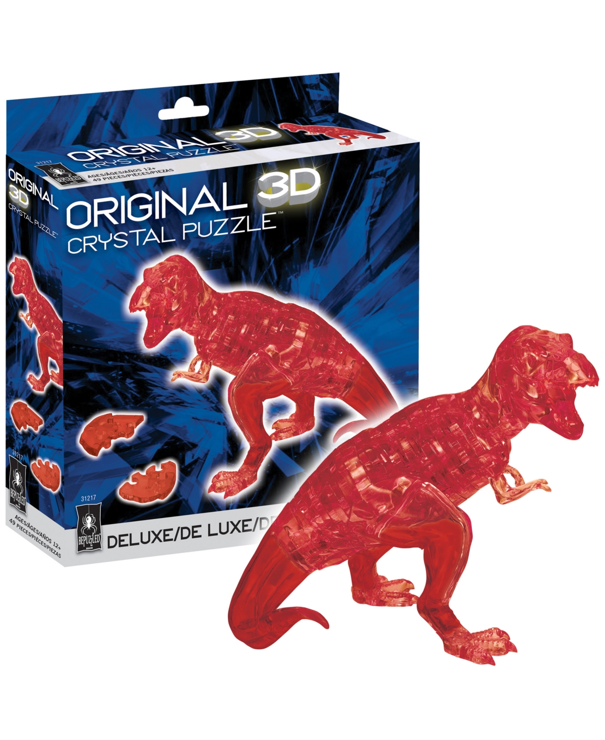 Shop University Games Bepuzzled 3d Crystal Puzzle T-rex, 49 Pieces In No Color