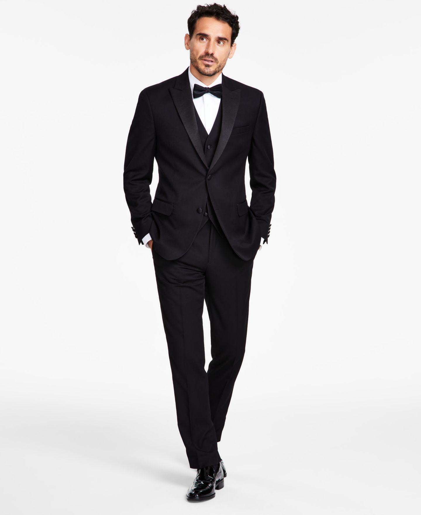 Мужские комплекты Alfani Slim-Fit Tuxedo Suit Separates, цвет: Чёрный — фото 1