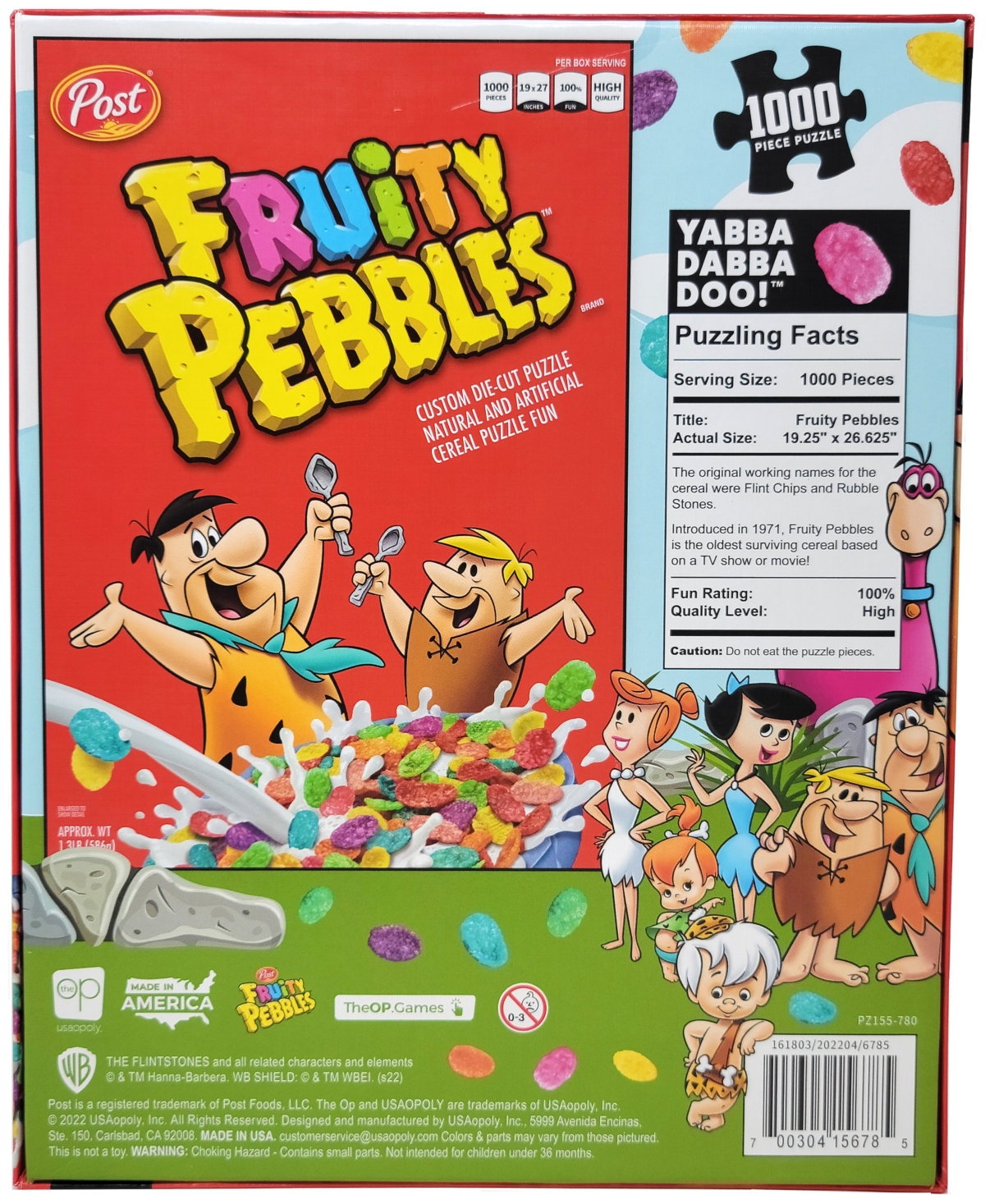 Shop University Games Usaopoly Post Cereal Fruity Pebbles Puzzle, 1000 Pieces In No Color