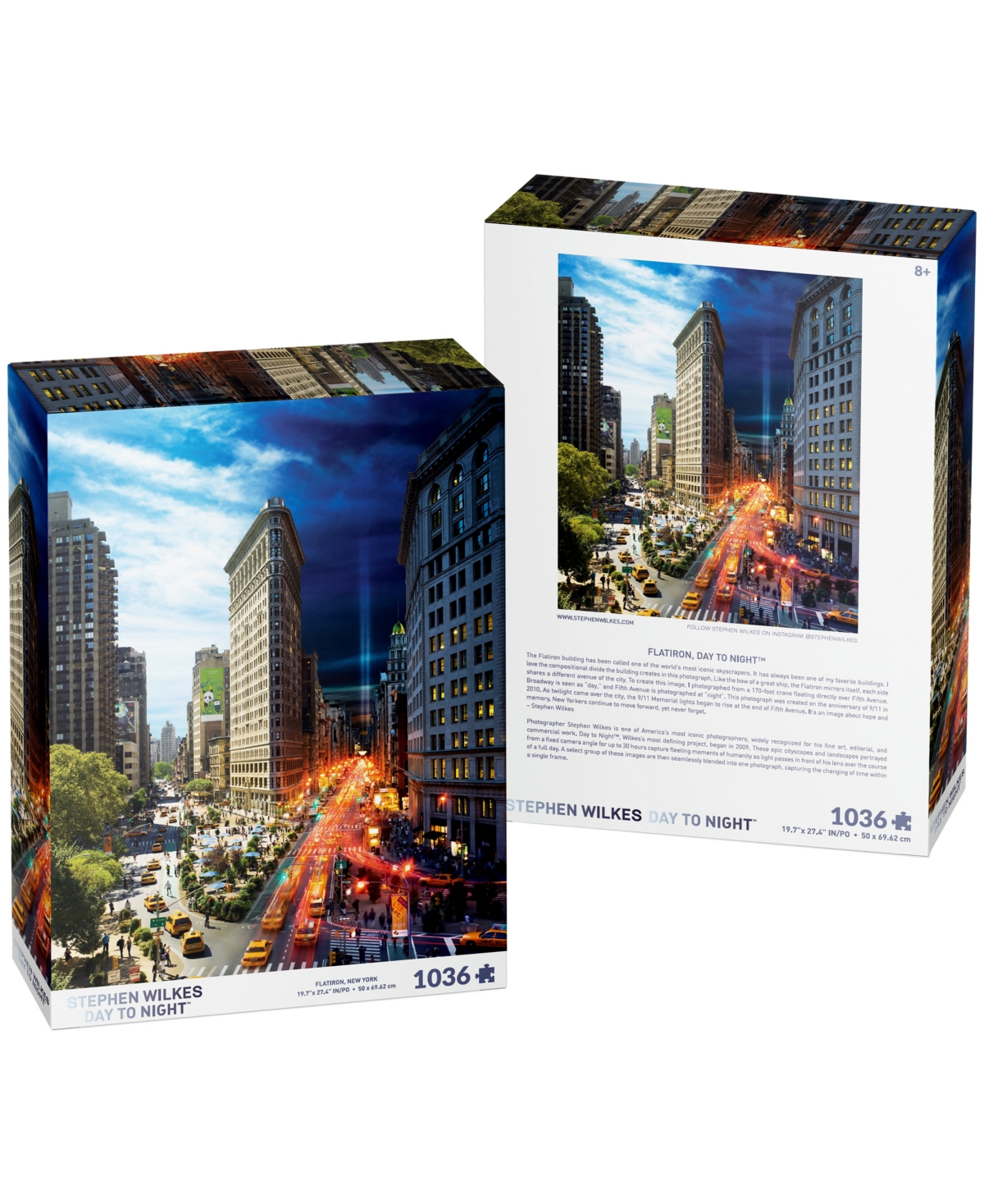 University Games 4d Cityscape Stephen Wilkes Day To Night Puzzle Flatiron, New York, 1036 Pieces In No Color