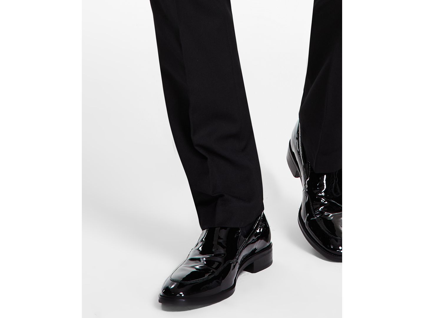 Мужские брюки Alfani Slim-Fit Stretch Black Tuxedo, цвет: Чёрный — фото 11