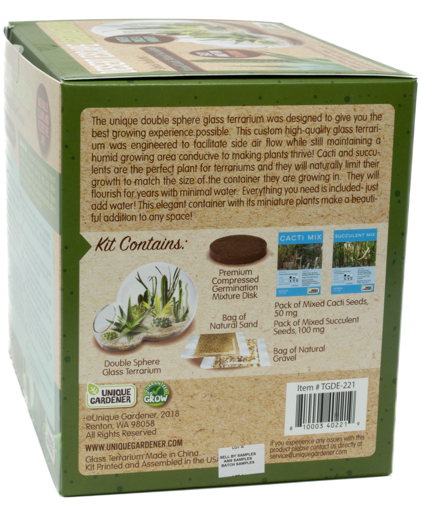 Детские игрушки Areyougame Desert Escape Growarium Cactus and Succulent Growing Kit, Ages 4+ — фото 4