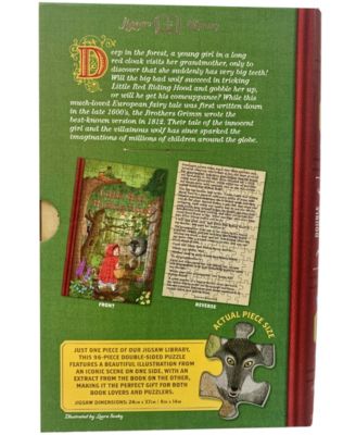 Professor Puzzle the Brothers Grimm's Little Red Riding Hood Double-Sided Jigsaw Puzzle, 96 Pieces
