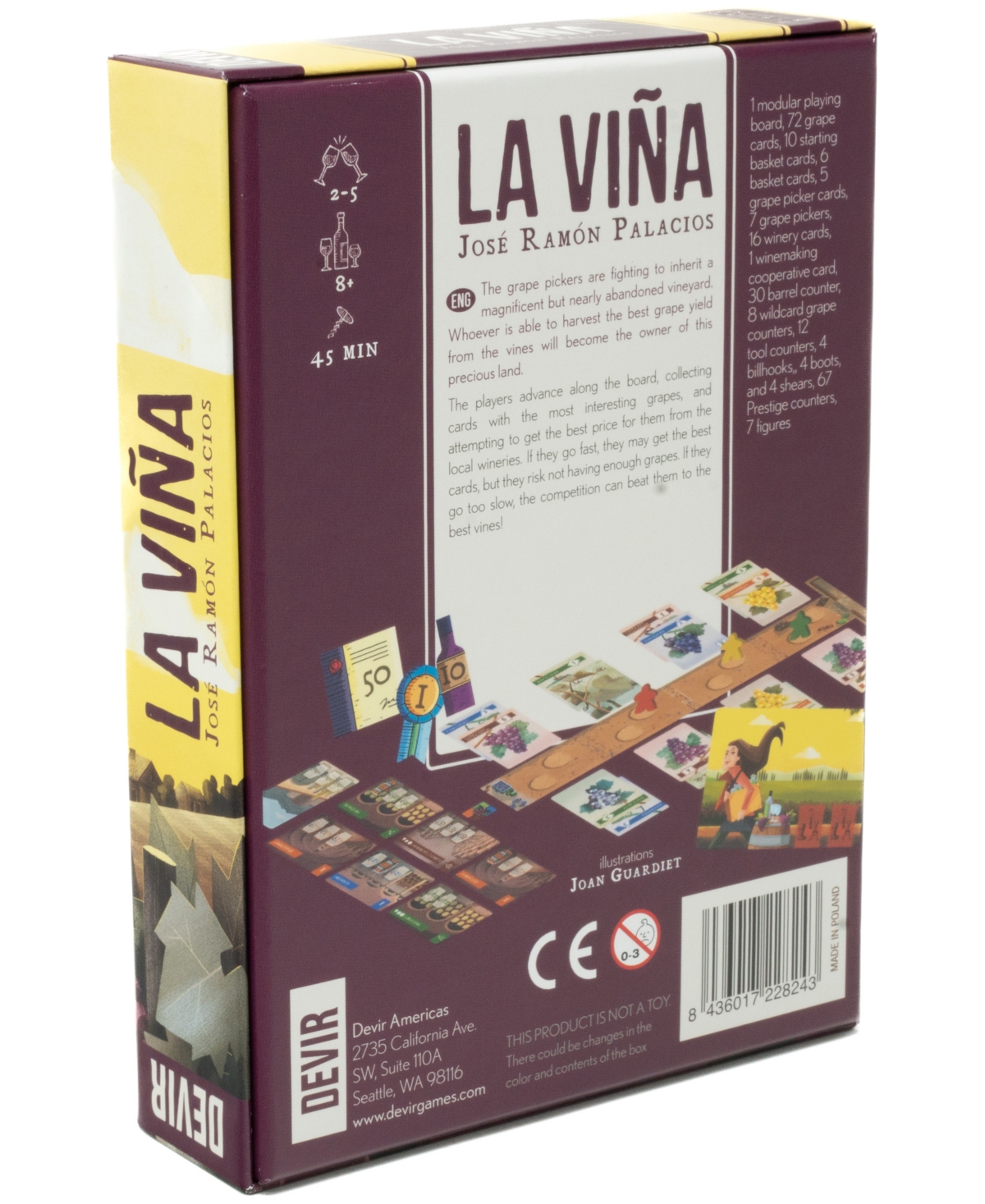 University Games Devir La Vina Game In No Color