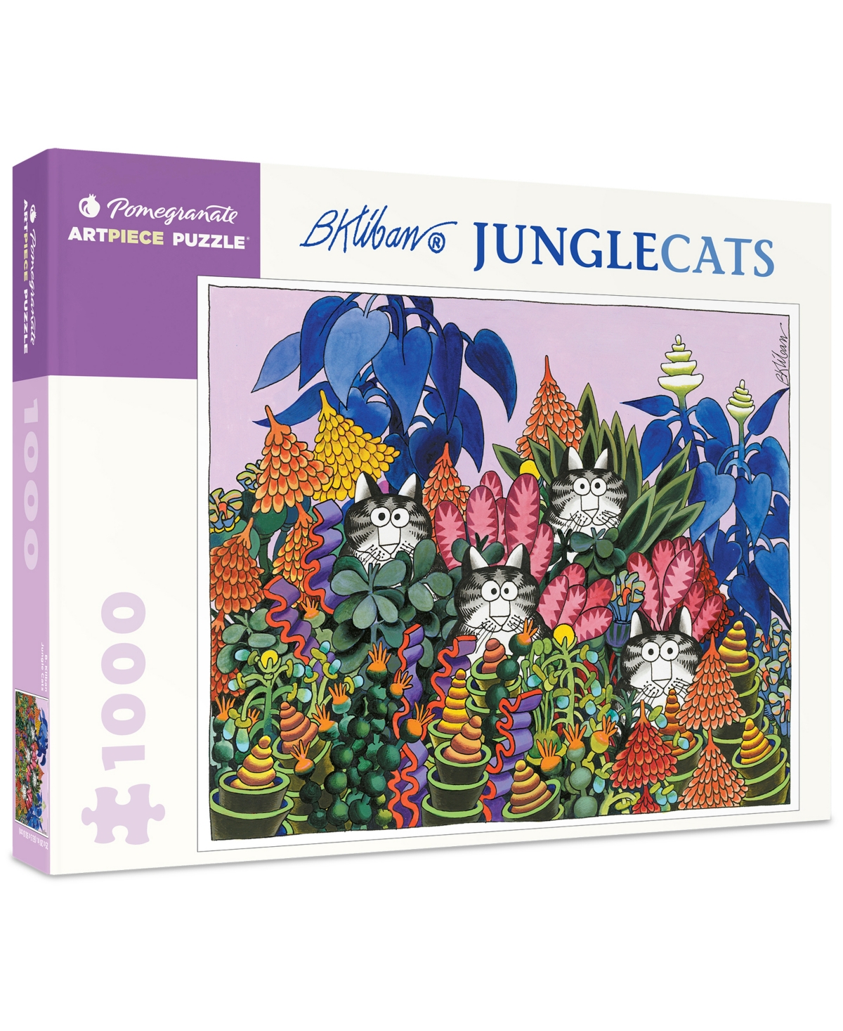 Shop University Games Pomegranate Communications, Inc. B. Kliban Jungle Cats Puzzle, 1000 Pieces In No Color