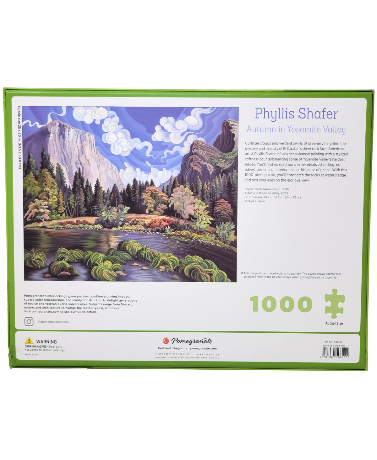 Shop University Games Pomegranate Communications, Inc. Phyllis Shafer Autumn In Yosemite Valley Puzzle, 1000 Pieces In No Color